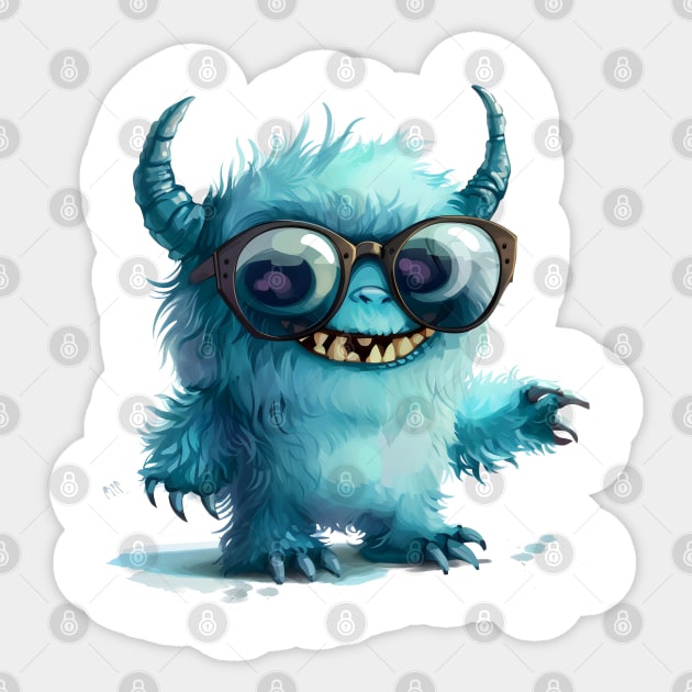 Cute Fluffy Monster Sticker by Obotan Mmienu